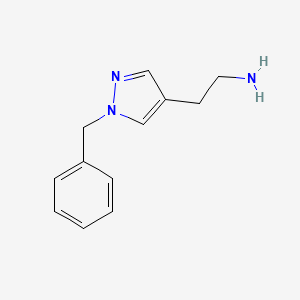 molecular formula C12H15N3 B1488621 2-(1-Benzylpyrazol-4-yl)ethanamine CAS No. 1071657-00-5