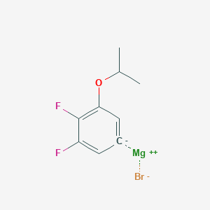 molecular formula C9H9BrF2MgO B14886216 (3,4-Difluoro-5-i-propyloxyphenyl)magnesium bromide 