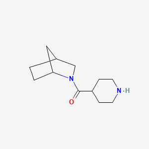 molecular formula C12H20N2O B1488623 2-(Piperidine-4-carbonyl)-2-azabicyclo[2.2.1]heptane CAS No. 1248716-79-1