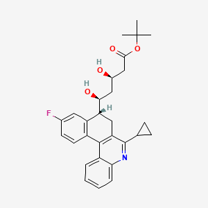 molecular formula C29H32FNO4 B14886268 tert-Butyl (3R,5S)-5-((R)-6-cyclopropyl-10-fluoro-7,8-dihydrobenzo[k]phenanthridin-8-yl)-3,5-dihydroxypentanoate 