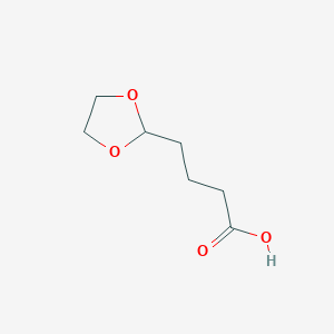 molecular formula C7H12O4 B14886289 4-(1,3-Dioxolan-2-yl)butanoic acid 