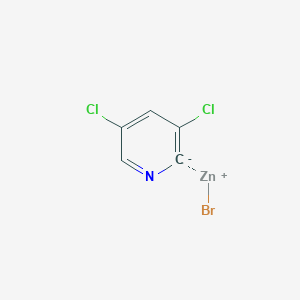 molecular formula C5H2BrCl2NZn B14886300 3,5-Dichloro-2-pyridylzinc bromide 