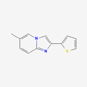 molecular formula C12H10N2S B14886325 6-Methyl-2-(thiophen-2-yl)imidazo[1,2-a]pyridine 