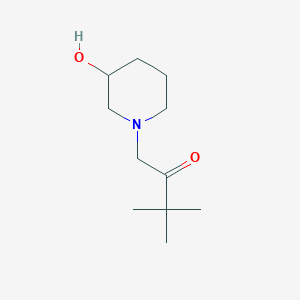 molecular formula C11H21NO2 B1488633 1-(3-Hydroxypiperidin-1-yl)-3,3-dimethylbutan-2-one CAS No. 1250901-21-3
