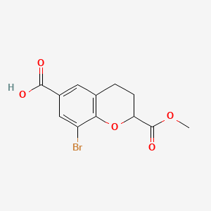 8-Bromo-2-(methoxycarbonyl)chroman-6-carboxylic acid