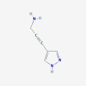 3-(1H-pyrazol-4-yl)prop-2-yn-1-amine