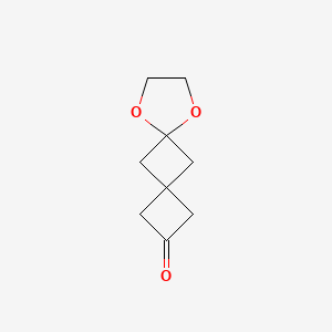 molecular formula C9H12O3 B14886340 7,10-Dioxadispiro[3.1.4.1]undecan-2-one 