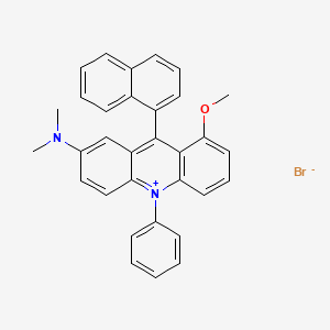 molecular formula C32H27BrN2O B14886376 7-(Dimethylamino)-1-methoxy-9-(naphthalen-1-yl)-10-phenylacridin-10-ium bromide 