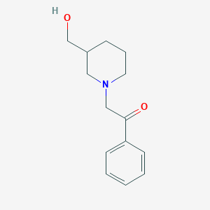2-[3-(Hydroxymethyl)piperidin-1-yl]-1-phenylethan-1-one