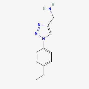 [1-(4-ethylphenyl)-1H-1,2,3-triazol-4-yl]methanamine