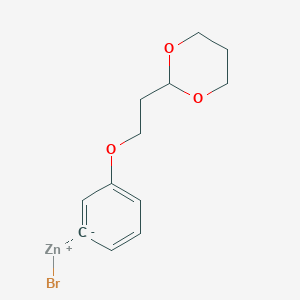 3-[2-(1,3-Dioxan-2-yl)ethoxy]phenylZinc bromide