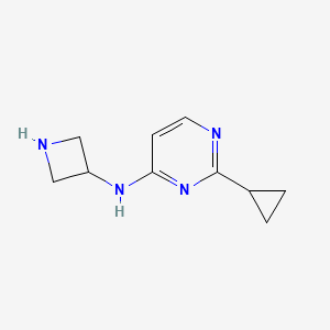 molecular formula C10H14N4 B14886403 N-(azetidin-3-yl)-2-cyclopropylpyrimidin-4-amine 