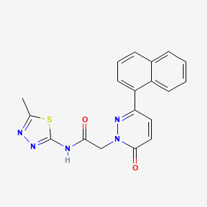 N-(5-methyl-1,3,4-thiadiazol-2-yl)-2-(3-(naphthalen-1-yl)-6-oxopyridazin-1(6H)-yl)acetamide