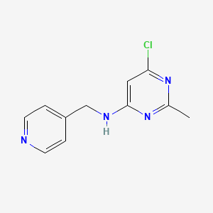6-chloro-2-methyl-N-(pyridin-4-ylmethyl)pyrimidin-4-amine