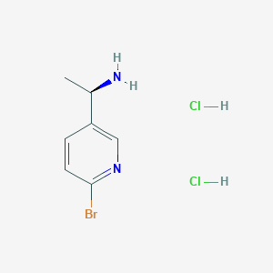 molecular formula C7H11BrCl2N2 B14886429 (1R)-1-(6-bromo(3-pyridyl))ethylamine diHCl 