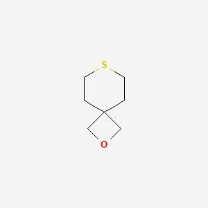 molecular formula C7H12OS B14886431 2-Oxa-7-thiaspiro[3.5]nonane 