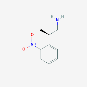 molecular formula C9H12N2O2 B14886432 (R)-2-(2-Nitrophenyl)-1-propanamine 