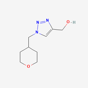 molecular formula C9H15N3O2 B1488646 {1-[(oxan-4-yl)methyl]-1H-1,2,3-triazol-4-yl}methanol CAS No. 1248080-59-2