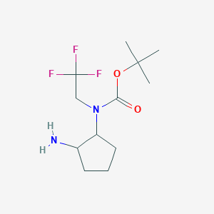 Tert-butyl (2-aminocyclopentyl)(2,2,2-trifluoroethyl)carbamate