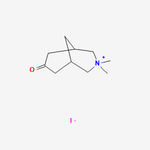 molecular formula C10H18INO B14886468 3,3-Dimethyl-7-oxo-3-azonia-bicyclo[3.3.1]nonane iodide 