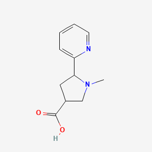 1-Methyl-5-(pyridin-2-yl)pyrrolidine-3-carboxylic acid