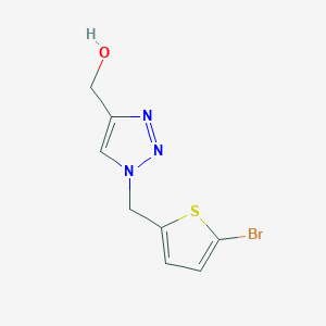 {1-[(5-bromothiophen-2-yl)methyl]-1H-1,2,3-triazol-4-yl}methanol