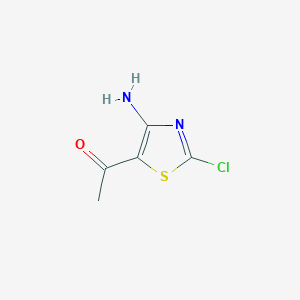 molecular formula C5H5ClN2OS B14886473 1-(4-Amino-2-chlorothiazol-5-yl)ethanone 