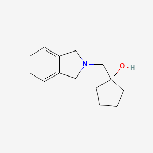 1-[(2,3-dihydro-1H-isoindol-2-yl)methyl]cyclopentan-1-ol