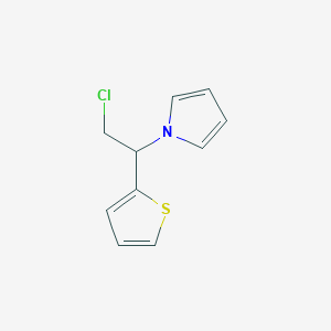 molecular formula C10H10ClNS B14886498 1-(2-chloro-1-(thiophen-2-yl)ethyl)-1H-pyrrole 