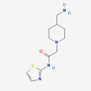 2-[4-(aminomethyl)piperidin-1-yl]-N-(1,3-thiazol-2-yl)acetamide