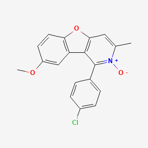 molecular formula C19H14ClNO3 B14886520 1-(4-Chlorophenyl)-8-methoxy-3-methyl-2-oxido-[1]benzofuro[3,2-c]pyridin-2-ium 