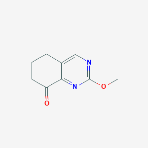 molecular formula C9H10N2O2 B14886522 2-Methoxy-6,7-dihydroquinazolin-8(5H)-one 