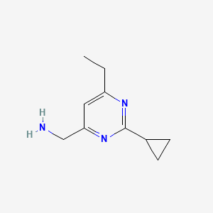 (2-Cyclopropyl-6-ethylpyrimidin-4-yl)methanamine