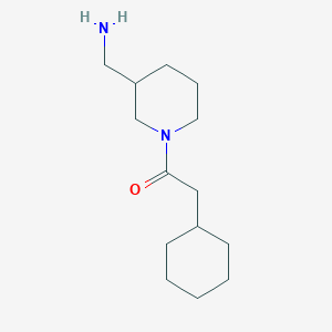 1-[3-(Aminomethyl)piperidin-1-yl]-2-cyclohexylethan-1-one
