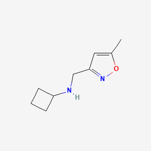 N-[(5-methyl-1,2-oxazol-3-yl)methyl]cyclobutanamine