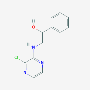 2-[(3-Chloropyrazin-2-yl)amino]-1-phenylethan-1-ol