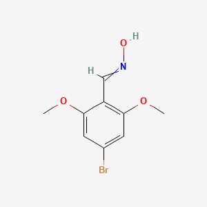 molecular formula C9H10BrNO3 B14886611 N-[(4-bromo-2,6-dimethoxyphenyl)methylidene]hydroxylamine 