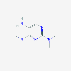 molecular formula C8H15N5 B14886650 N2,N2,N4,N4-tetramethylpyrimidine-2,4,5-triamine 