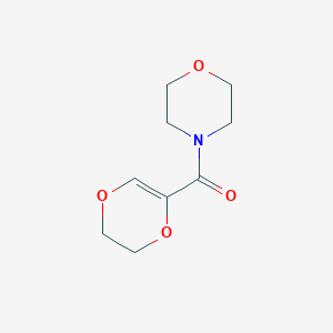 molecular formula C9H13NO4 B14886657 (5,6-Dihydro-1,4-dioxin-2-yl)(morpholino)methanone 