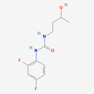 molecular formula C11H14F2N2O2 B14886659 1-(2,4-Difluorophenyl)-3-(3-hydroxybutyl)urea 