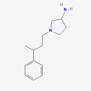 molecular formula C14H22N2 B1488667 1-(3-Phenylbutyl)pyrrolidin-3-amine CAS No. 1249794-61-3