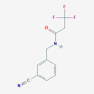 molecular formula C11H9F3N2O B14886713 n-(3-Cyanobenzyl)-3,3,3-trifluoropropanamide 