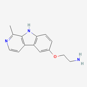 2-((1-Methyl-9H-pyrido[3,4-b]indol-6-yl)oxy)ethan-1-amine