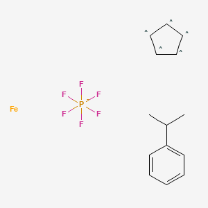 molecular formula C14H17F6FeP- B14886721 (Cumene)cyclopentadienyliron(II) hexafluorophosphate 