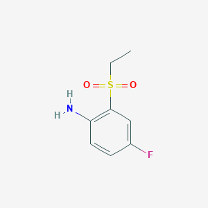 molecular formula C8H10FNO2S B1488673 2-(乙烷磺酰基)-4-氟苯胺 CAS No. 1248235-57-5