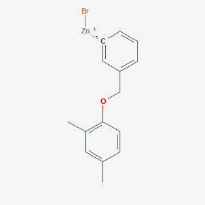 molecular formula C15H15BrOZn B14886730 3-(2,4-Dimethylphenoxymethyl)phenylZinc bromide 