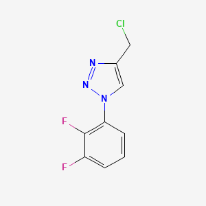 molecular formula C9H6ClF2N3 B1488674 4-(chloromethyl)-1-(2,3-difluorophenyl)-1H-1,2,3-triazole CAS No. 1251343-79-9