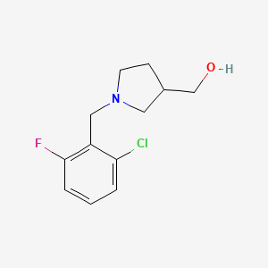 {1-[(2-Chloro-6-fluorophenyl)methyl]pyrrolidin-3-yl}methanol