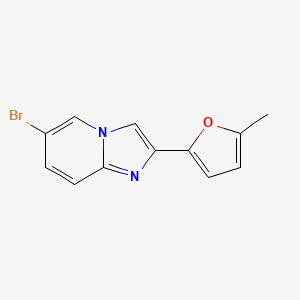 molecular formula C12H9BrN2O B14886750 6-Bromo-2-(5-methylfuran-2-yl)imidazo[1,2-a]pyridine 