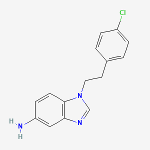 molecular formula C15H14ClN3 B1488678 1-(4-chlorophenethyl)-1H-benzo[d]imidazol-5-amine CAS No. 1493318-64-1